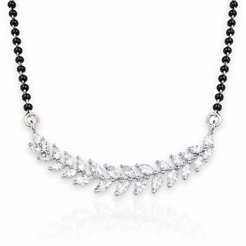 Fine Black Bead Chain — view 2