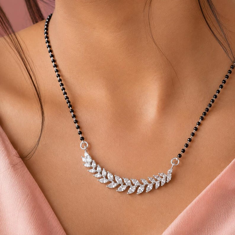 Fine Black Bead Chain — view 6