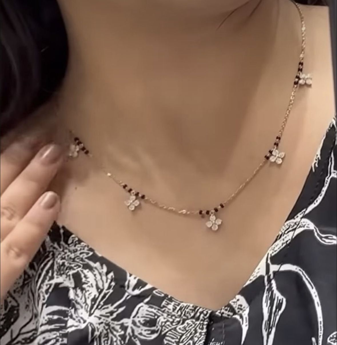 Silver Charm Mangalsutra — view 2