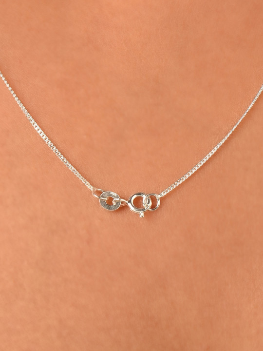 Silver Chain Pendant Set — view 2