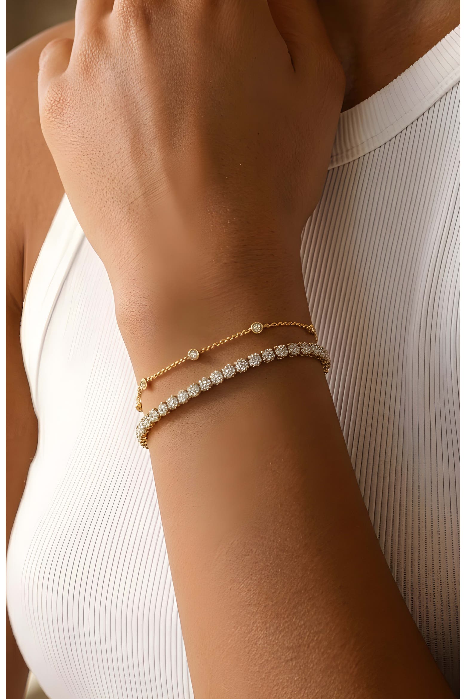 Sparkling Silver Bracelet — view 2