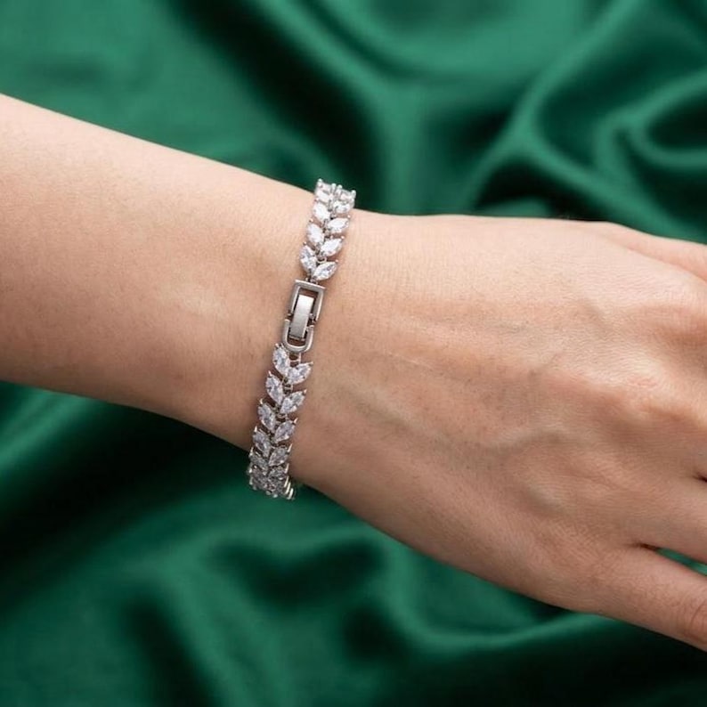 Simple Tennis Bracelet — view 2