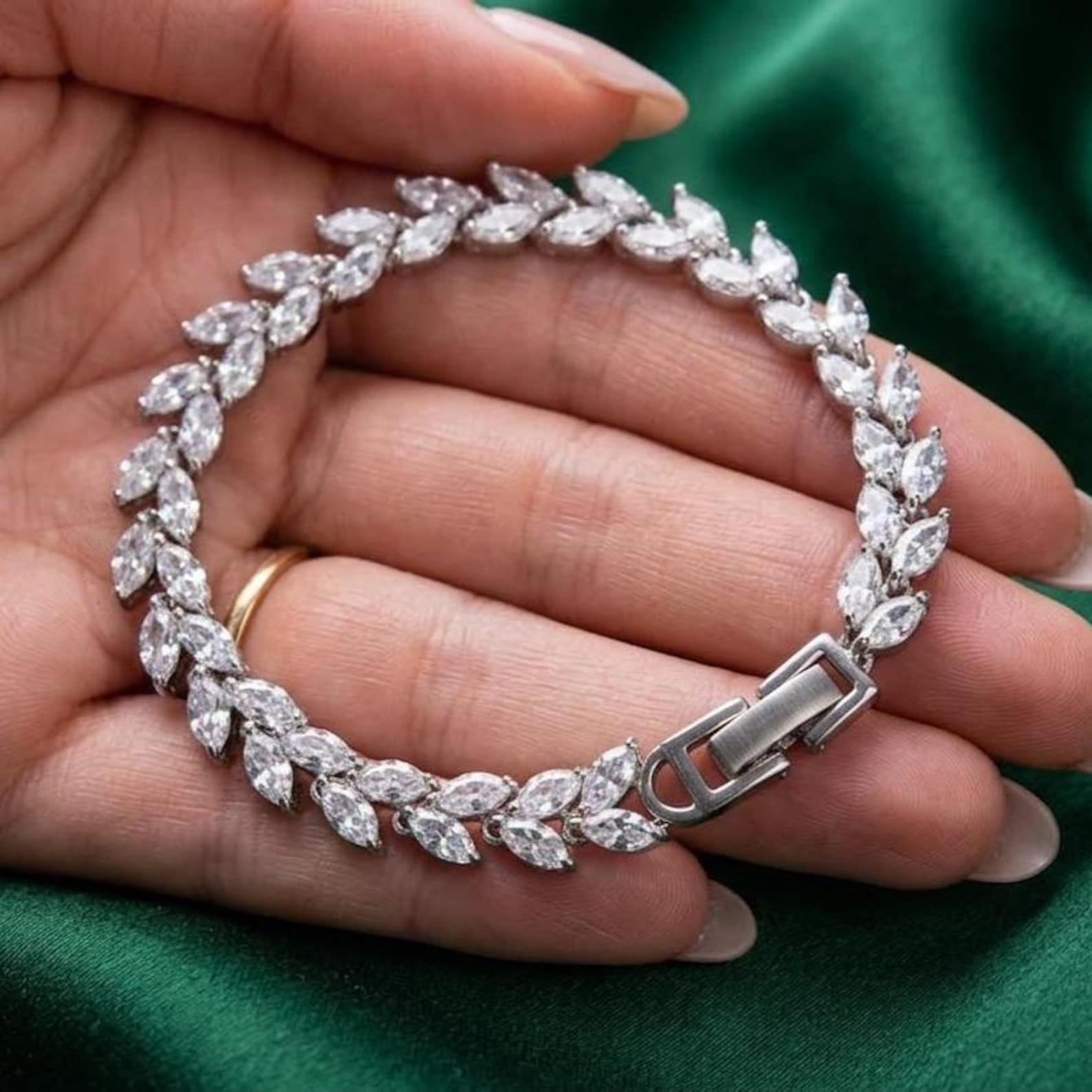 Simple Tennis Bracelet — view 4