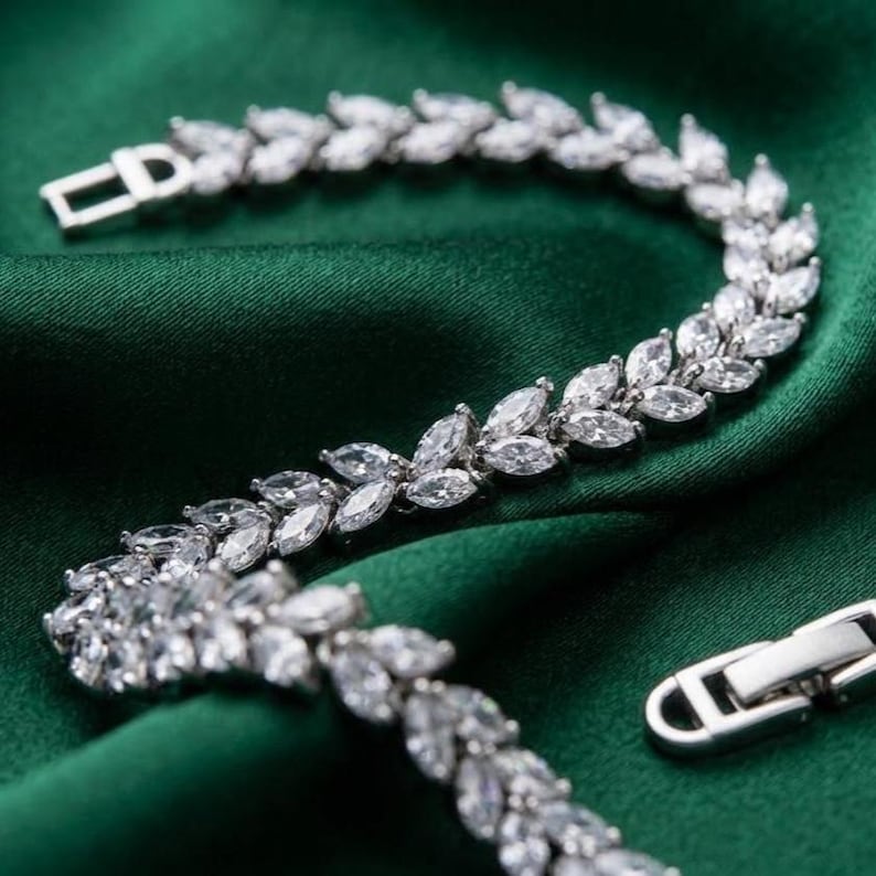 Simple Tennis Bracelet — view 6