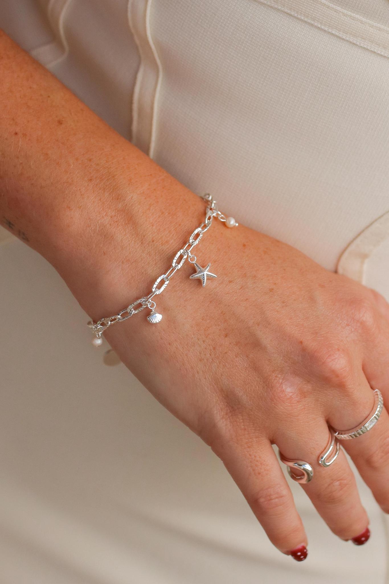 Layered Silver Charm — view 2