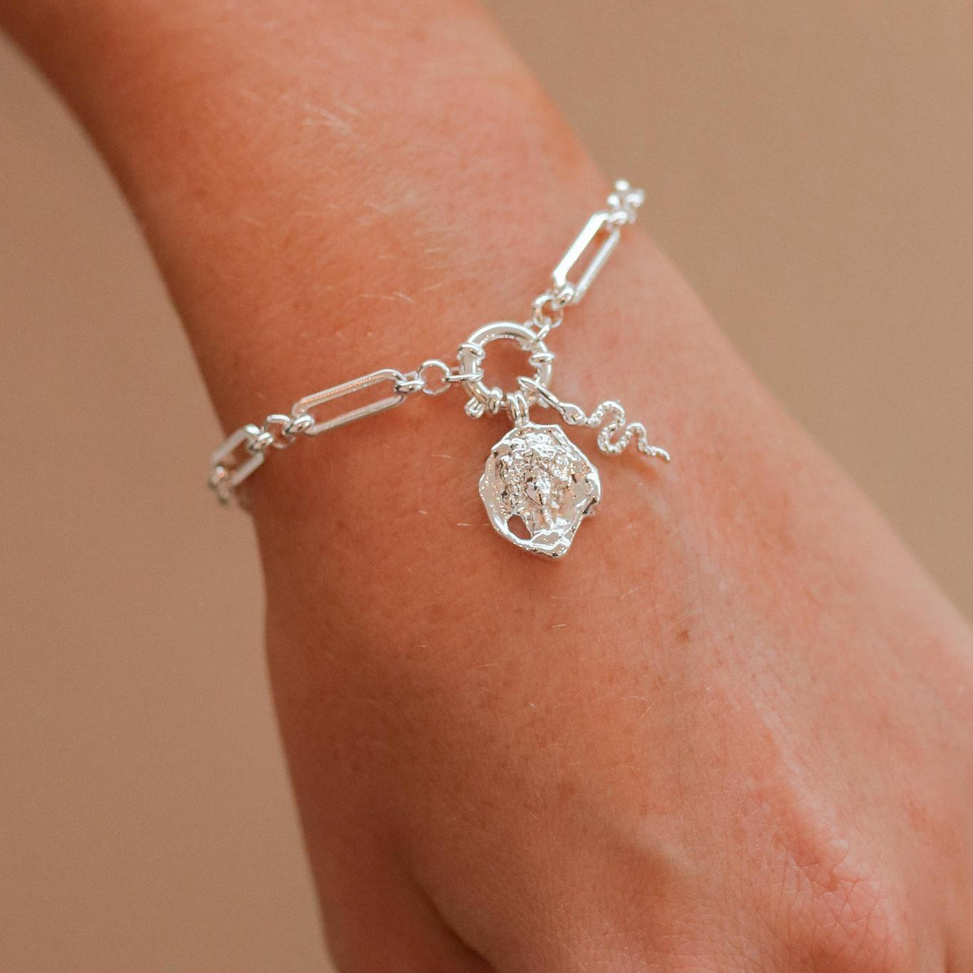 Silver Charm Bracelet — view 2