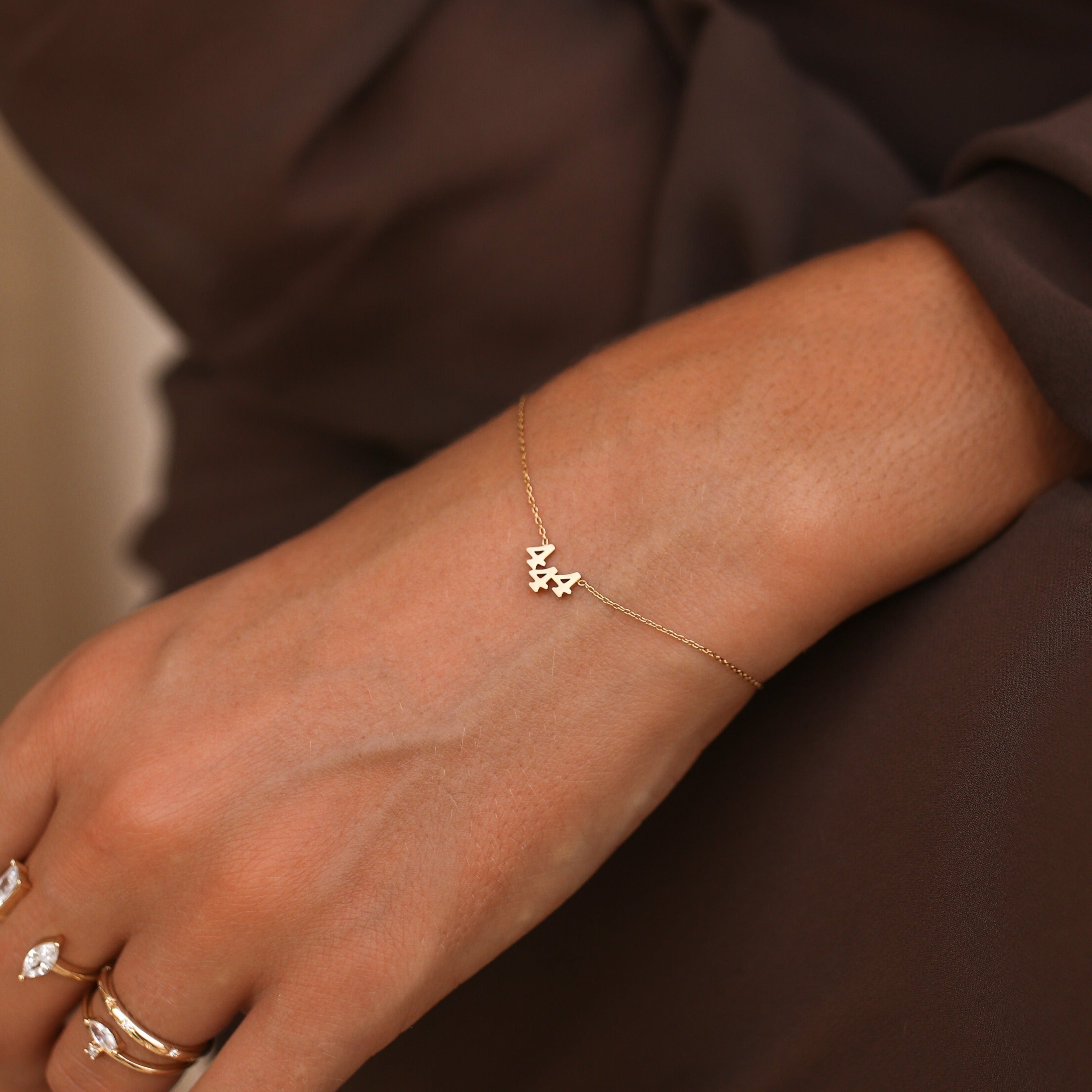 Adjustable Silver Charm Bracelet — view 2