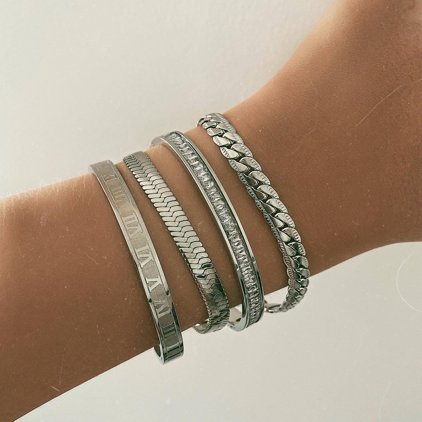 Layered Silver Wristlet — view 2