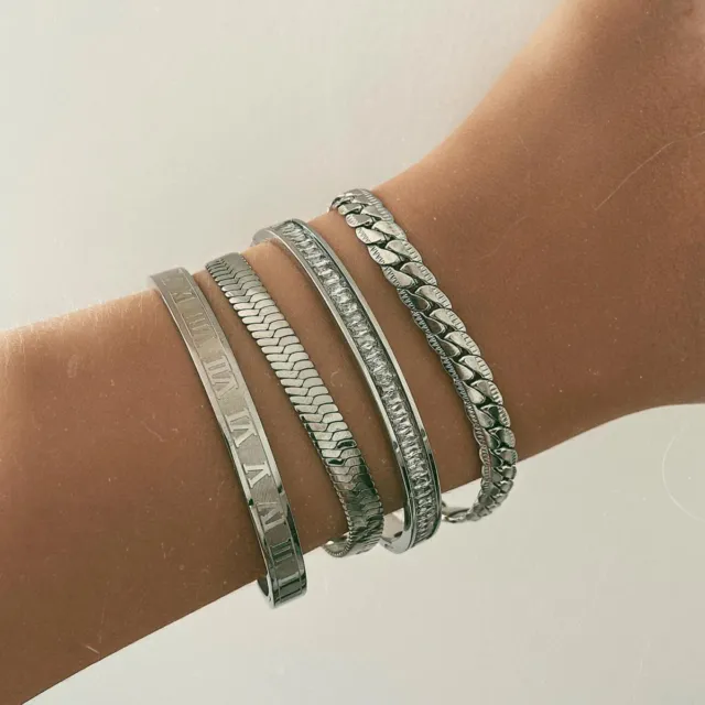 Layered Silver Wristlet — view 3