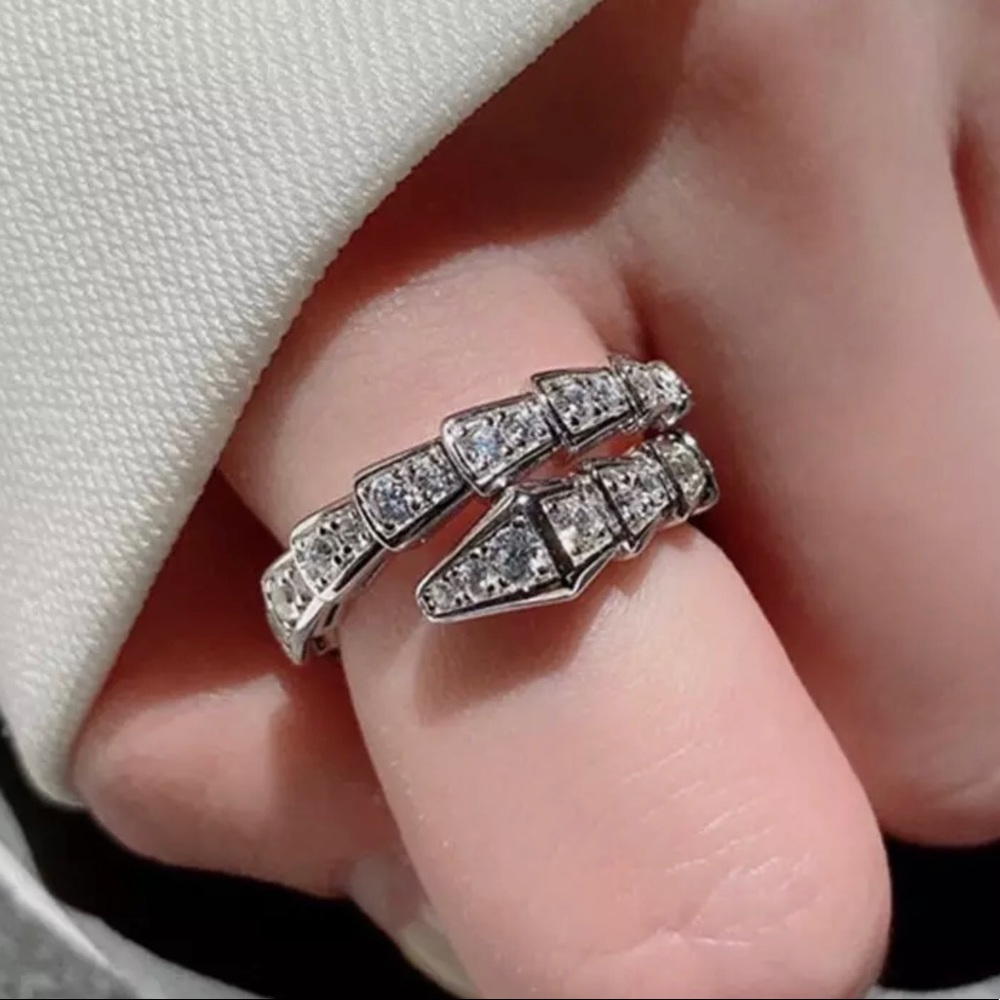 Snake CZ Ring