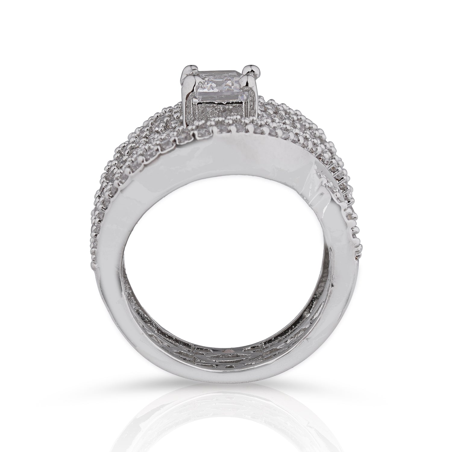 Modern CZ Ring — view 5