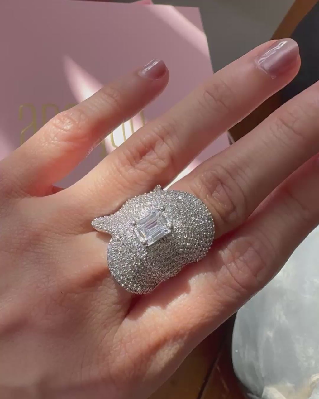 Modern CZ Ring — view 3