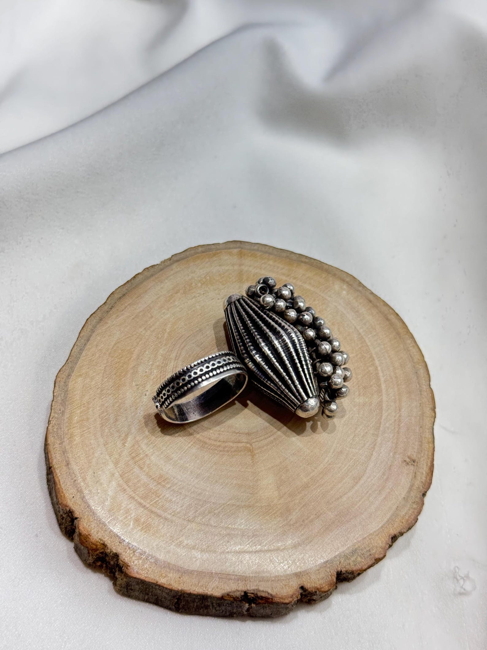 Fine Oxidized Ring — view 3