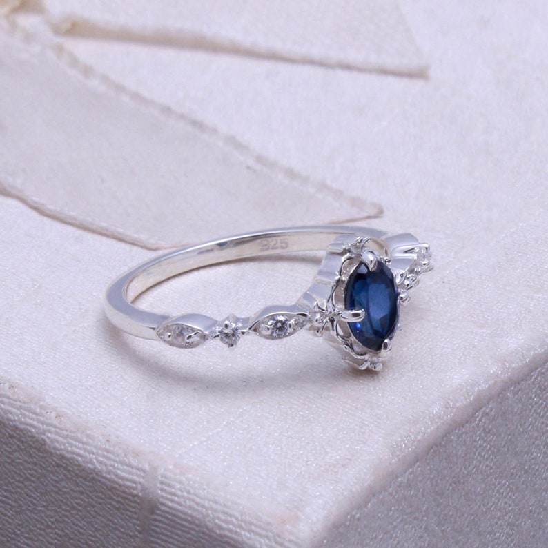 Gemstone Silver Ring — view 2