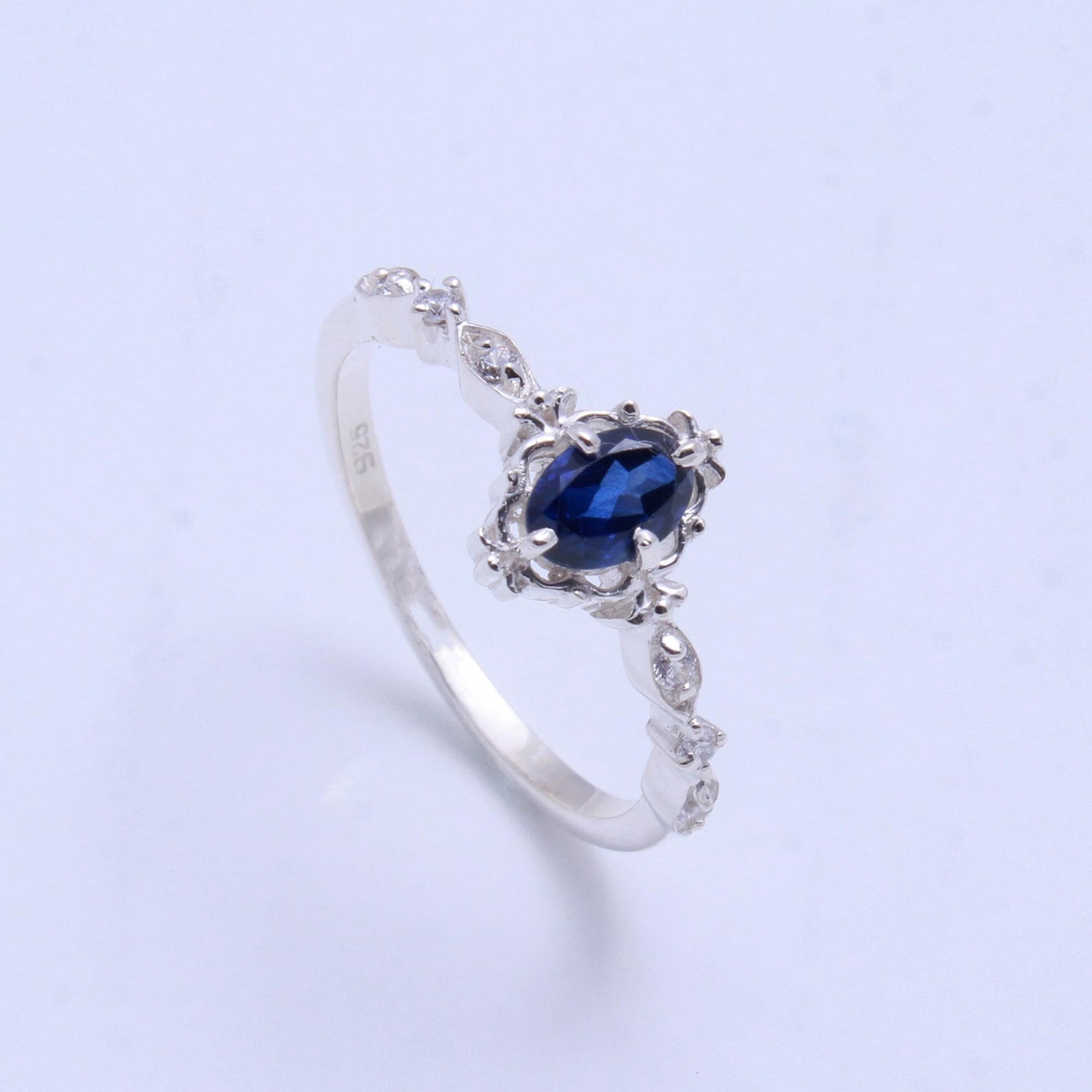 Gemstone Silver Ring — view 4