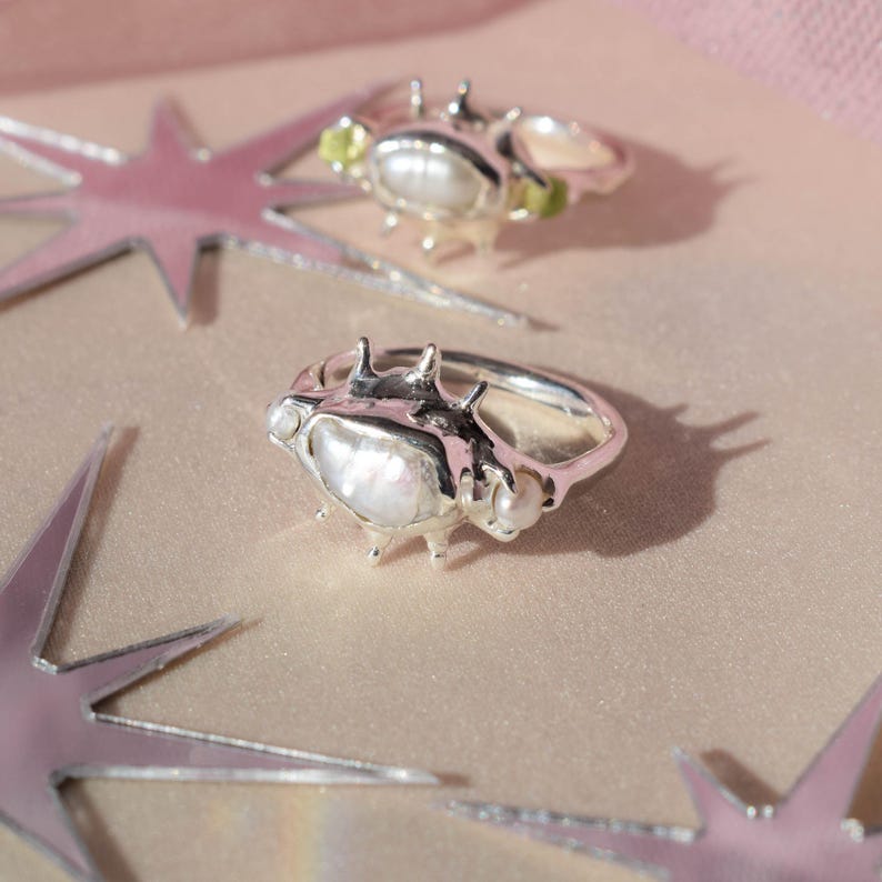 Birthstone Silver Ring — view 3