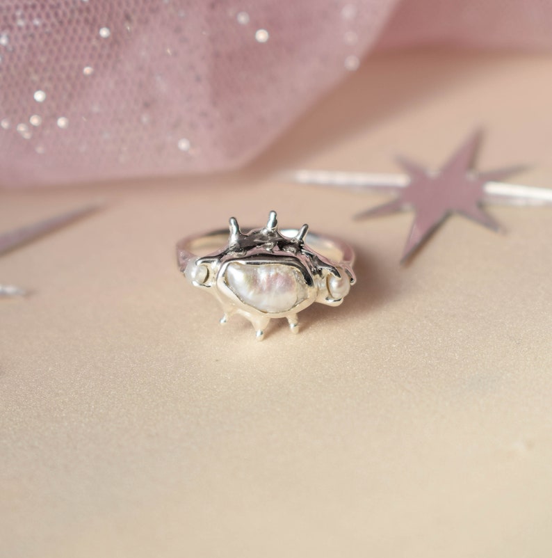 Birthstone Silver Ring — view 6