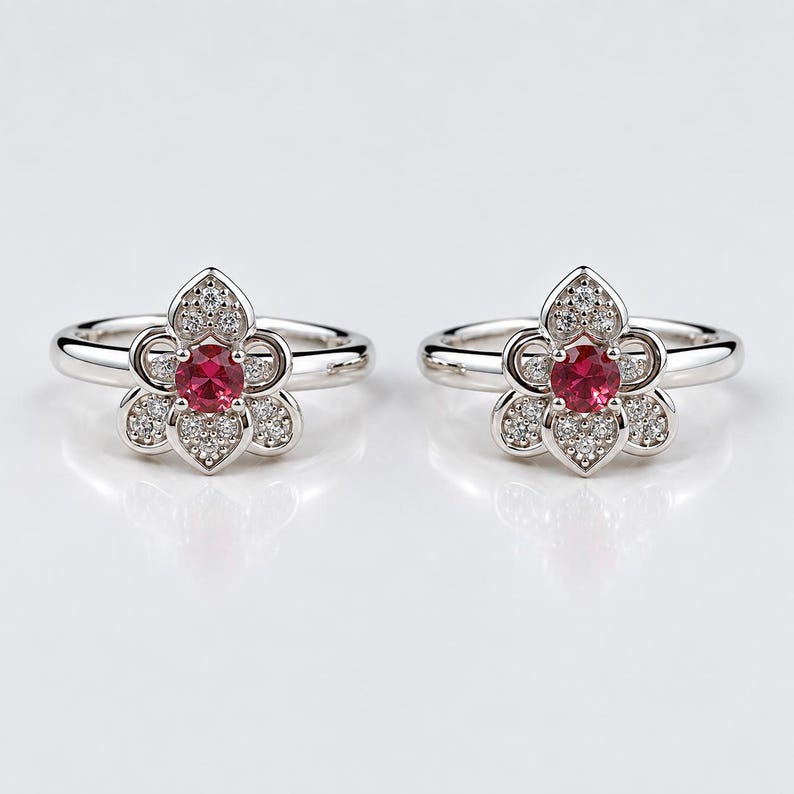 Silver Toe Ring Pair — view 2