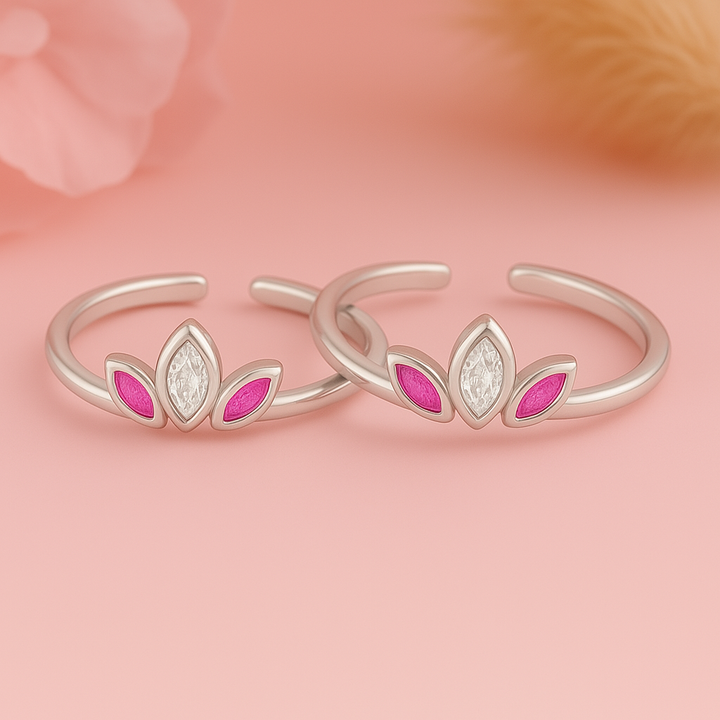 Floral Silver Toering