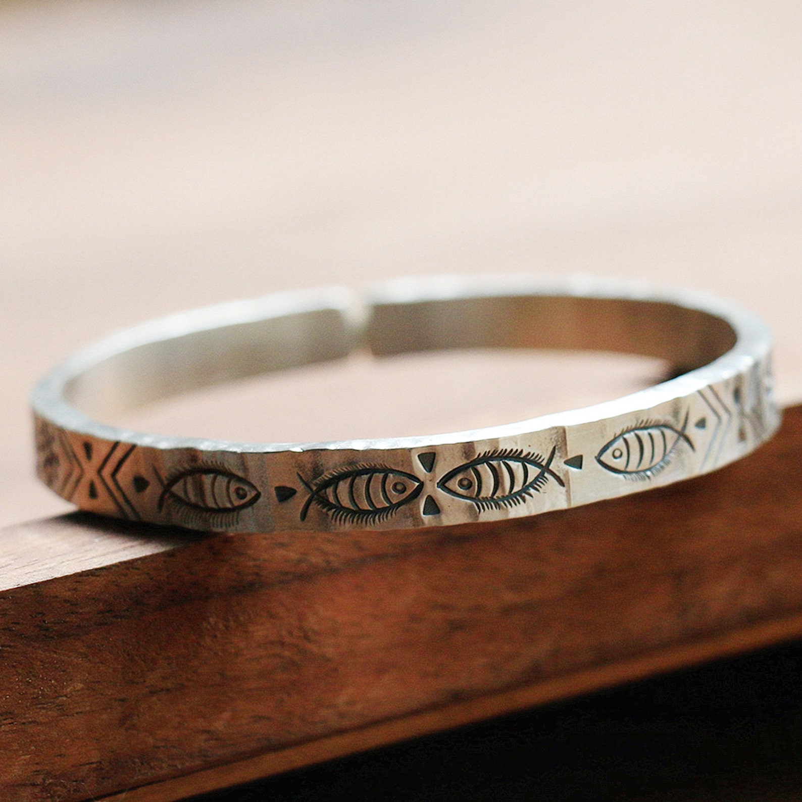 Delicate Engraved Kada — view 2