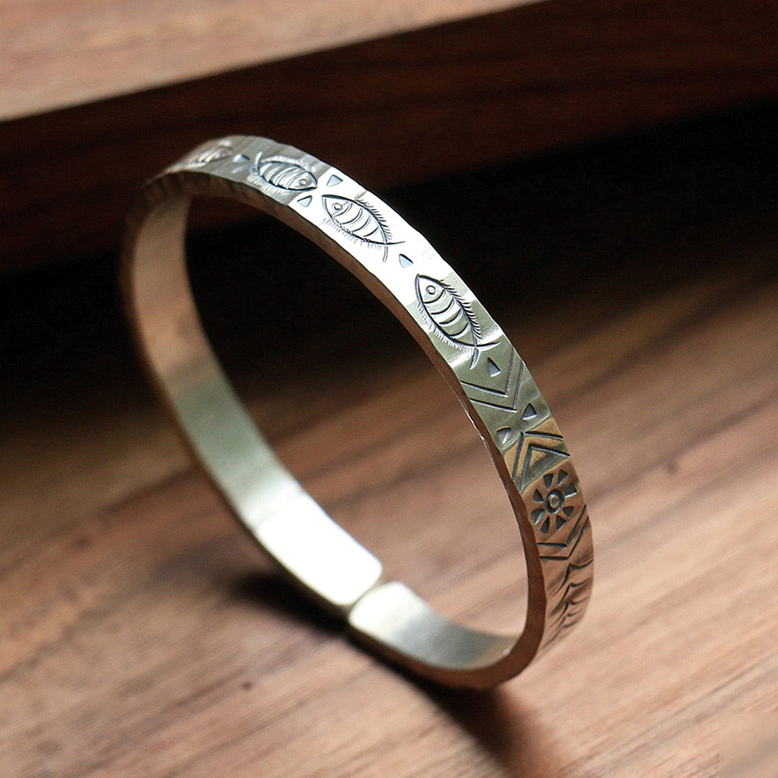 Delicate Engraved Kada — view 3
