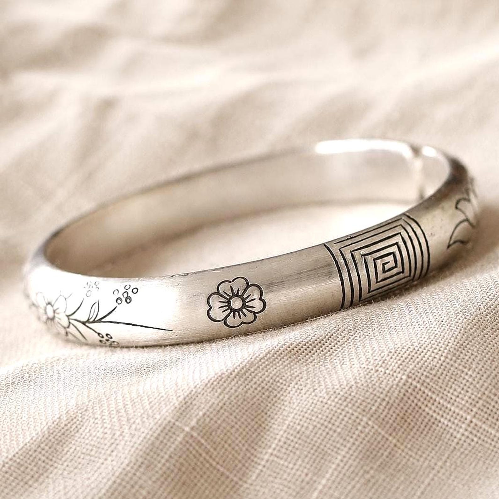Womens Engraved Kada — view 7