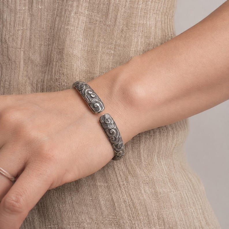 Classic Oxidized Kada — view 2
