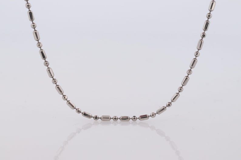 Modern Platinum Necklace