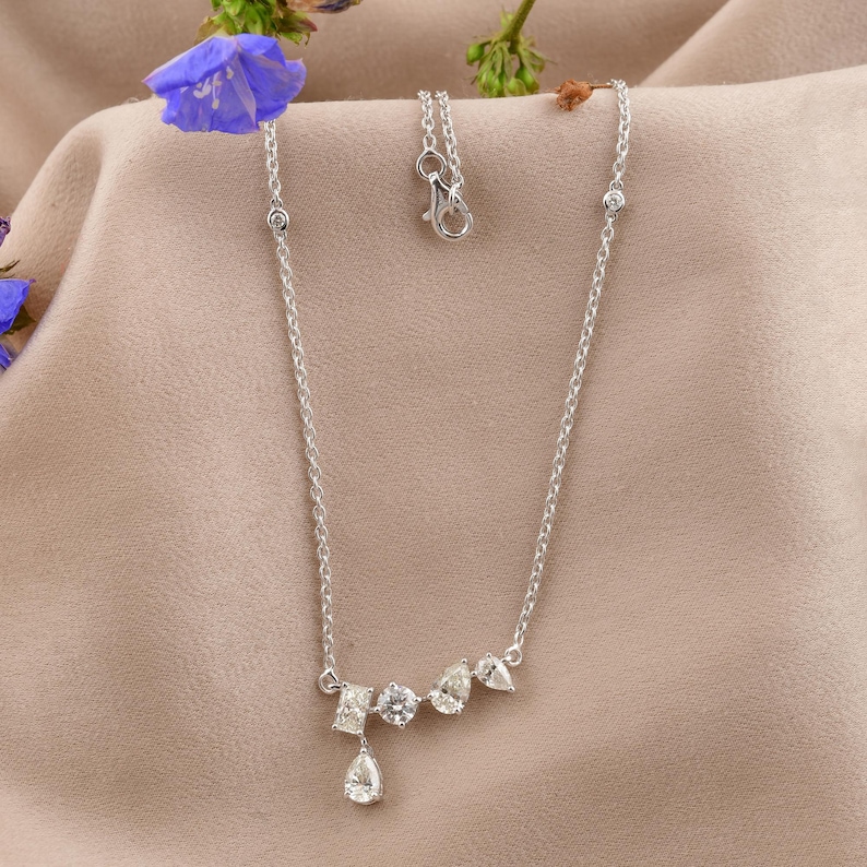 Classic Platinum Necklace — view 2
