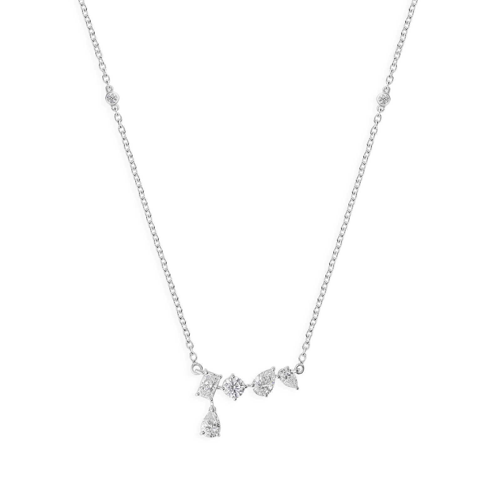Classic Platinum Necklace — view 3