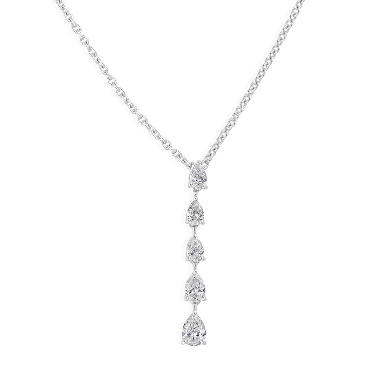 Simple Platinum Necklace — view 6
