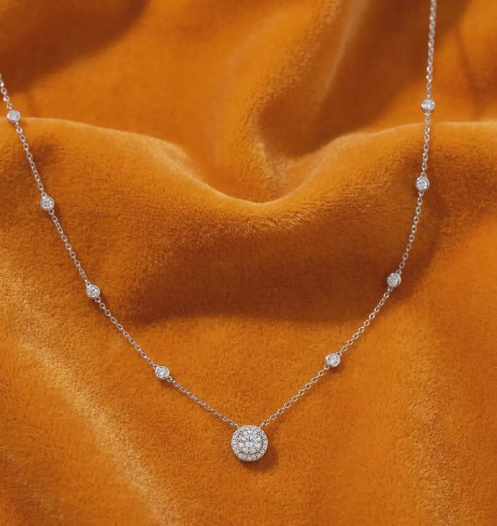 Fine Platinum Necklace — view 2