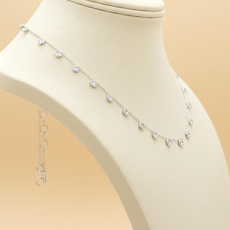 Delicate Diamond Necklace — view 5