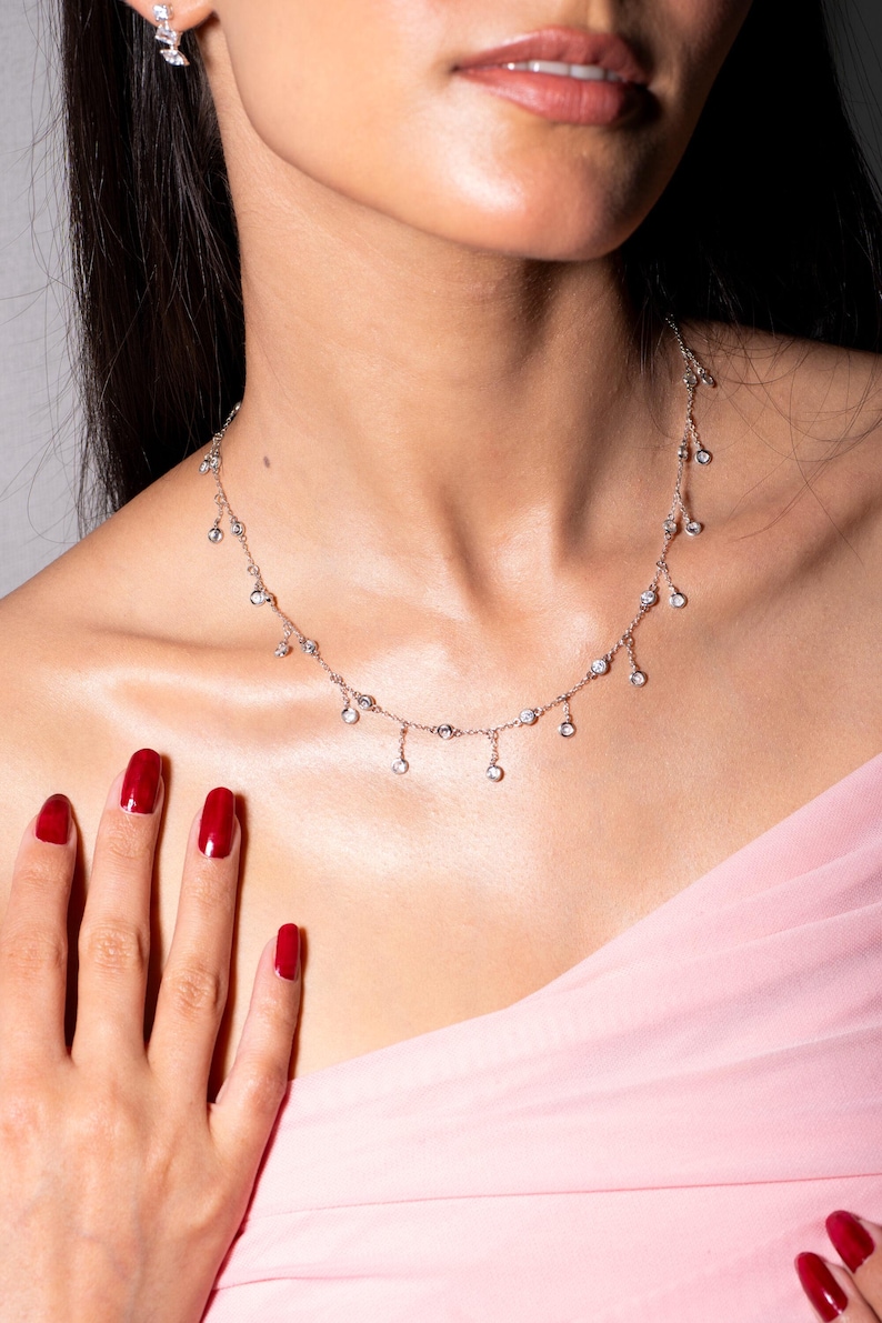Statement Platinum Necklace — view 2