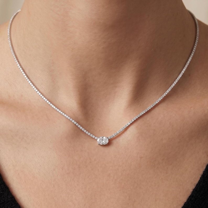 Elegant Diamond Necklace — view 4