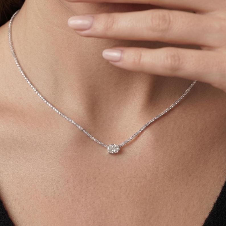 Elegant Diamond Necklace — view 5