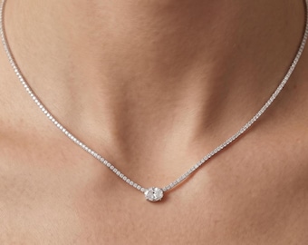 Elegant Diamond Necklace — view 7