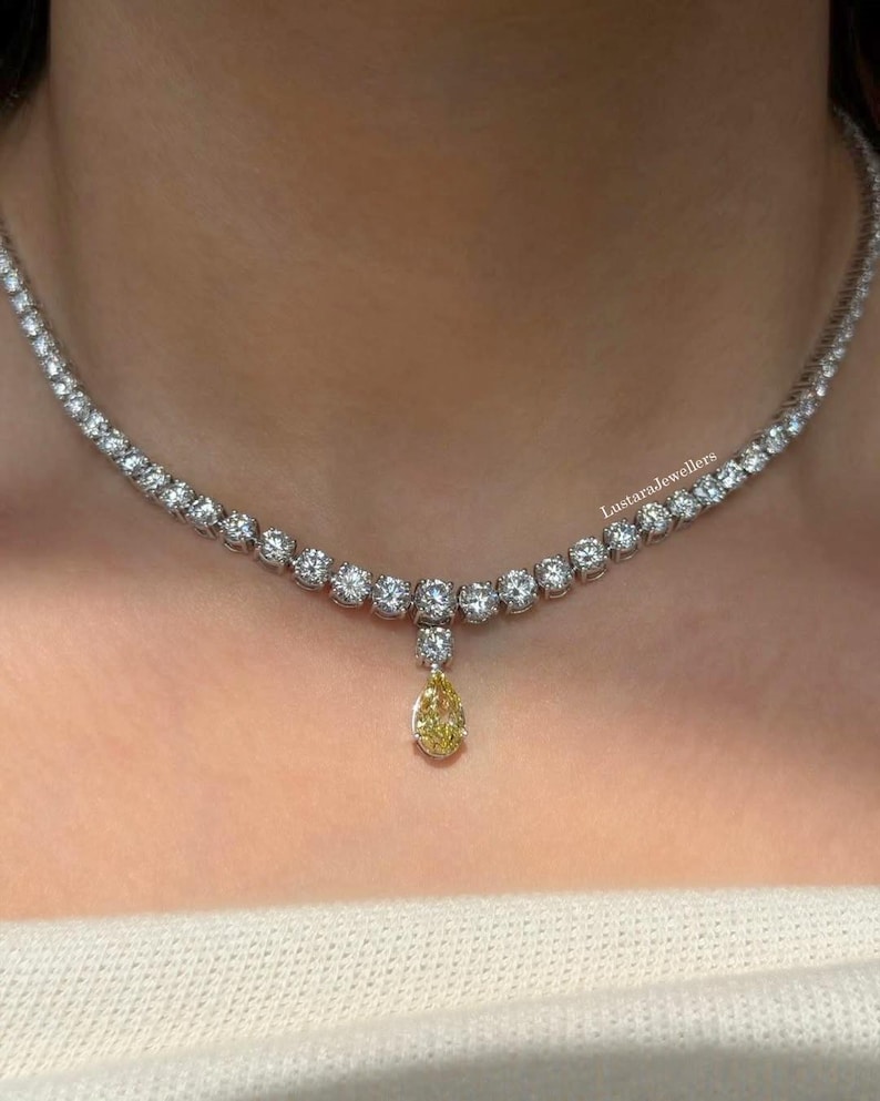 Bridal Platinum Necklace — view 2