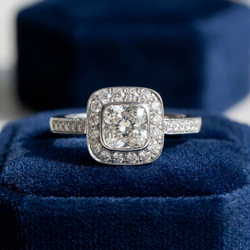 Petite Halo Ring — view 4