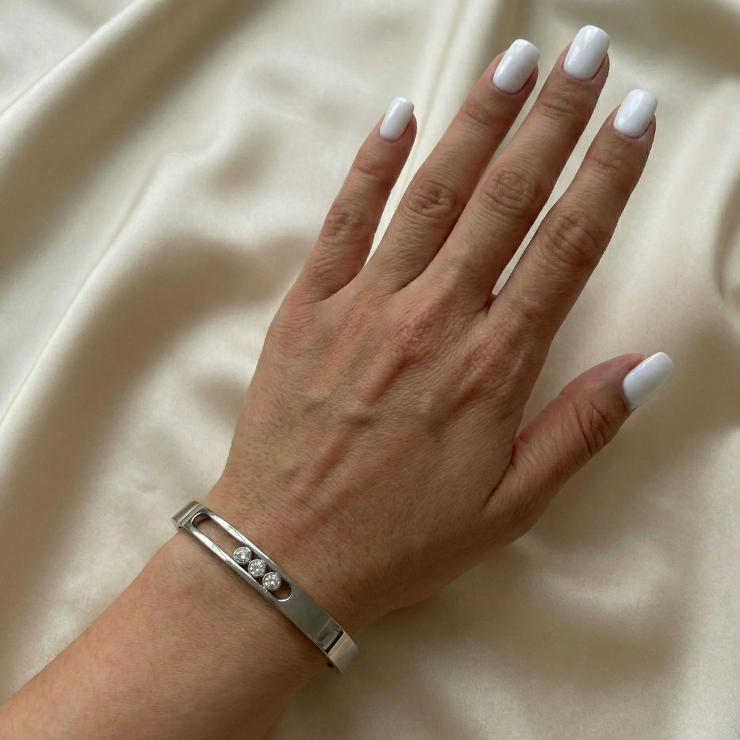 Fine Platinum Wristband — view 2