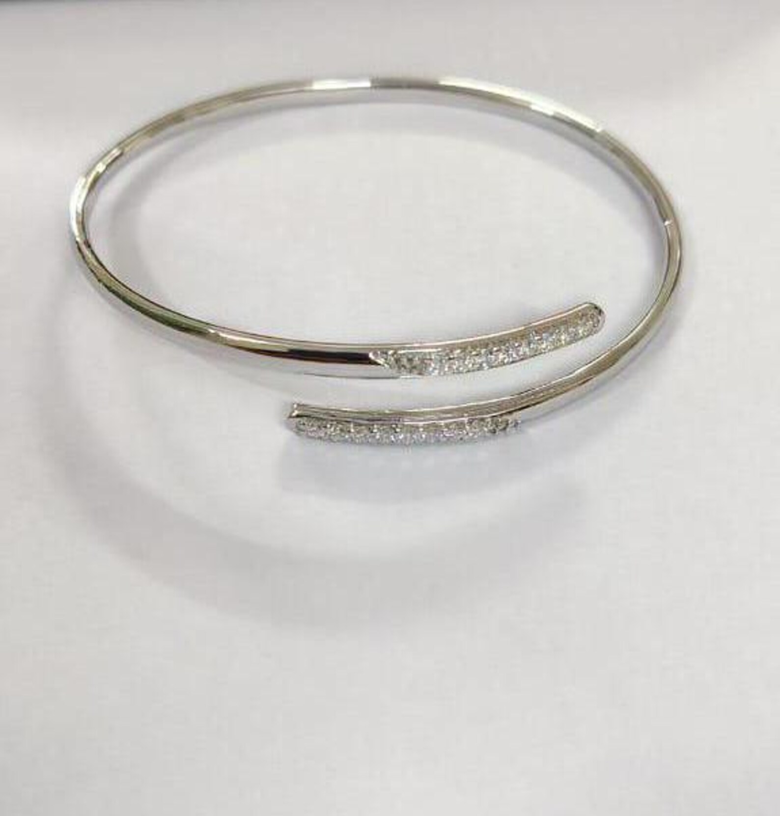 Textured Platinum Cuff — view 2