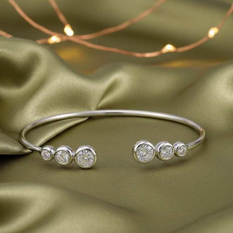 Modern Platinum Cuff — view 3
