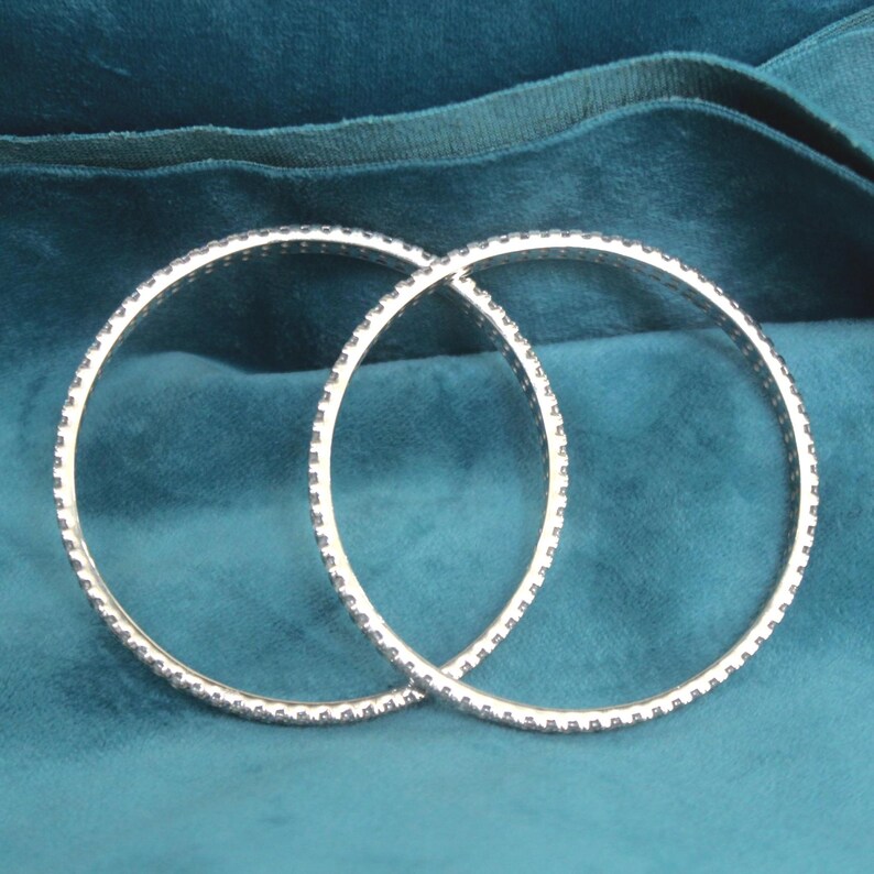Sparkling Platinum Bangle — view 4