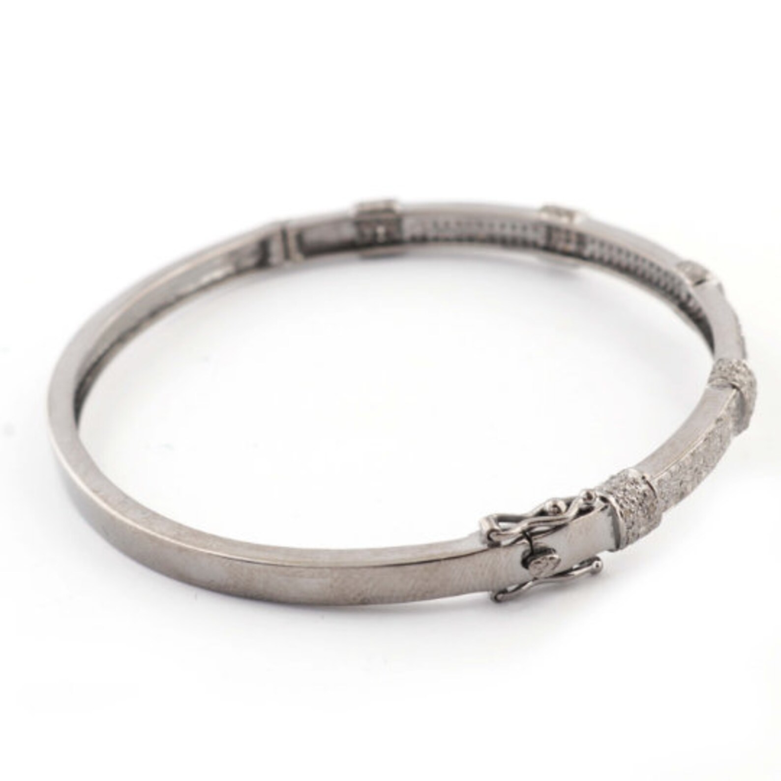 Delicate Diamond Bangle — view 2