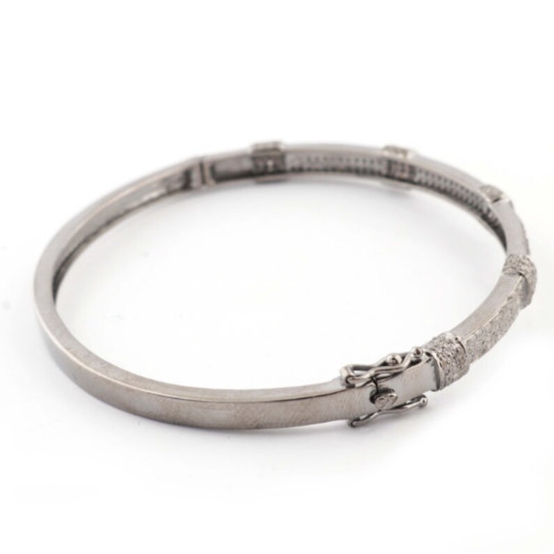 Delicate Diamond Bangle — view 4