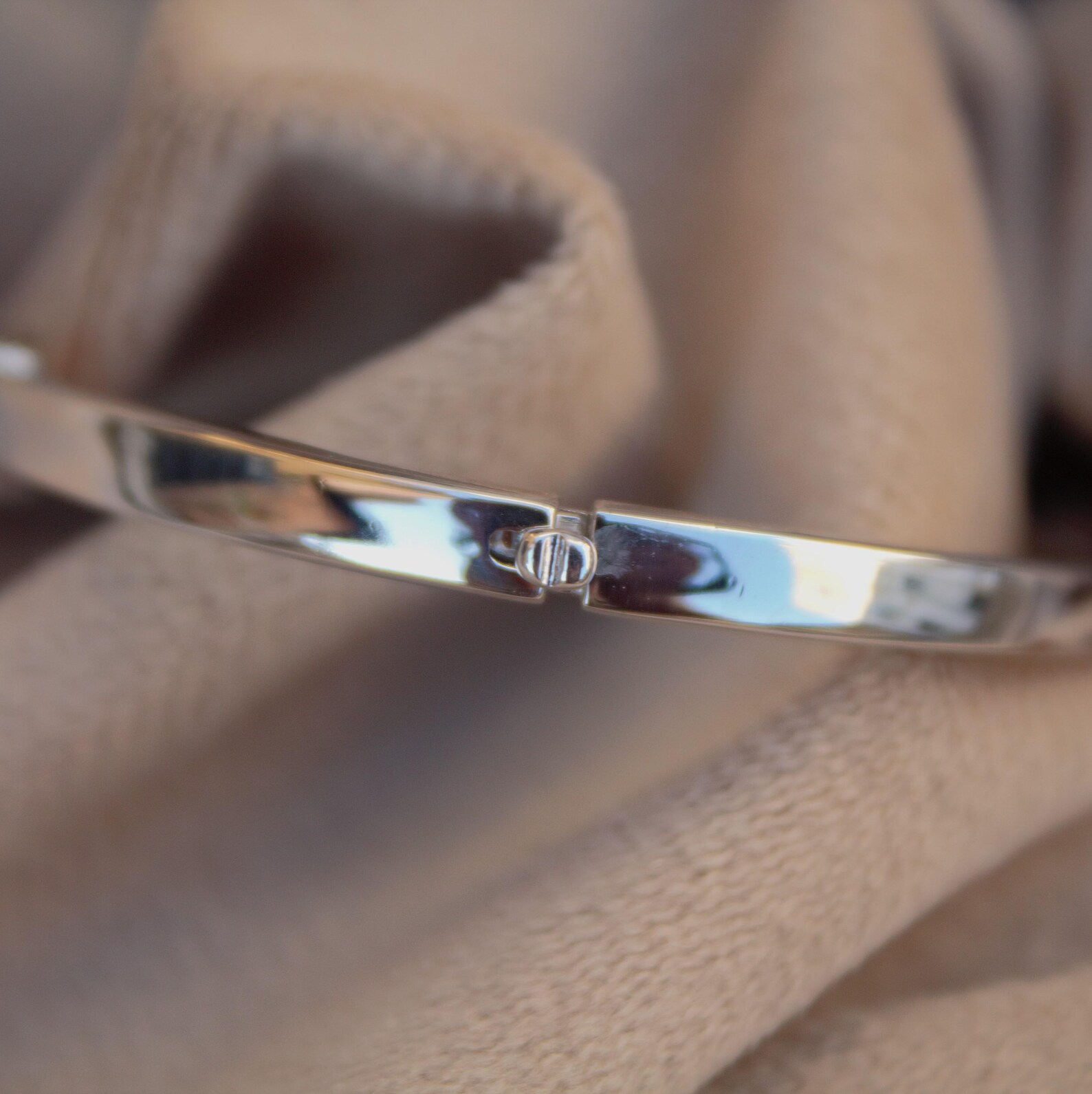 Fine Platinum Bangle — view 2