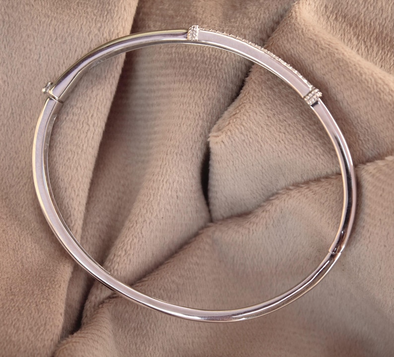 Fine Platinum Bangle — view 4