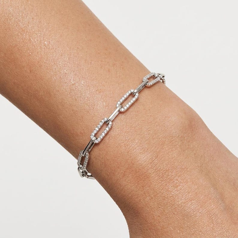 Modern Linked Bracelet — view 3
