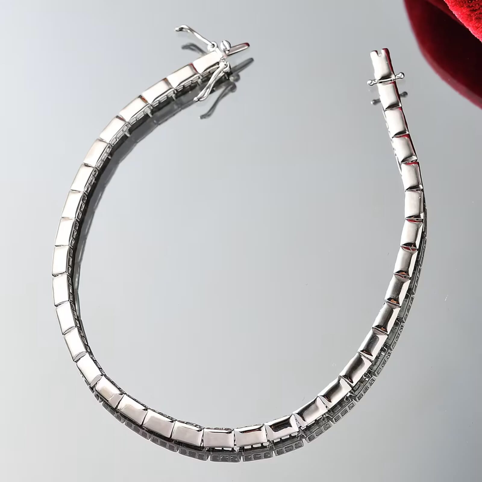 Simple Platinum Bracelet — view 2